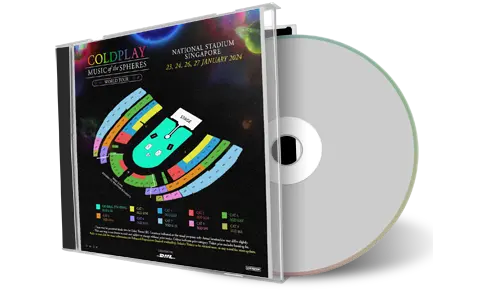 Front cover artwork of Coldplay 2024-01-30 CD Singapore  Audience