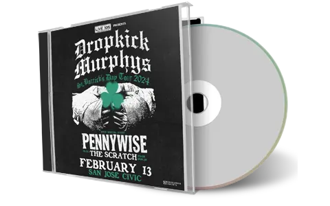 Front cover artwork of Dropkick Murphys 2024-02-13 CD San Jose Audience