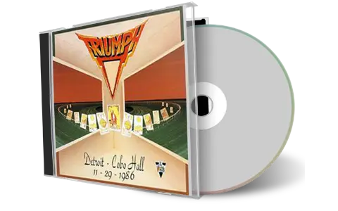 Front cover artwork of Triumph 1986-11-29 CD Detroit Soundboard