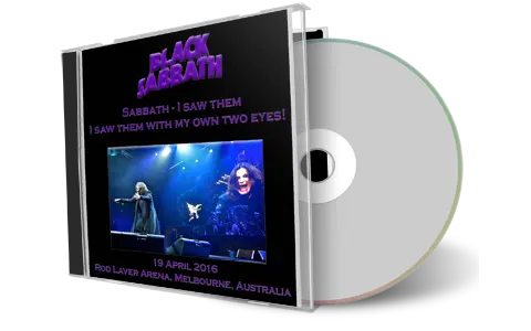 Front cover artwork of Black Sabbath 2016-04-19 CD Melbourne Audience