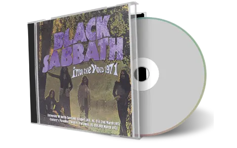 Front cover artwork of Black Sabbath Compilation CD Into The Void 1971 Audience