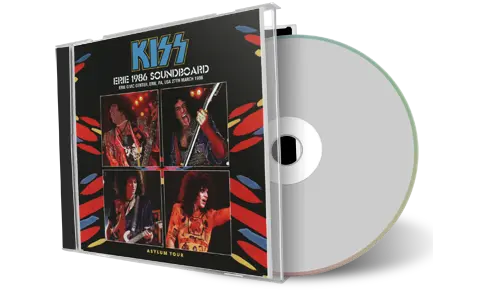 Front cover artwork of Kiss Compilation CD Erie 1986 Soundboard