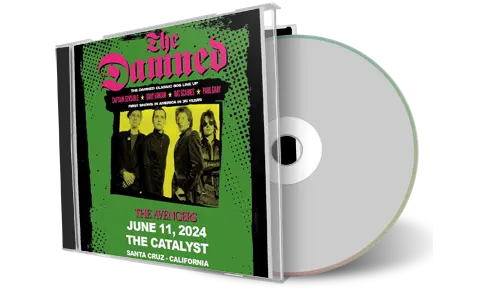 Front cover artwork of The Damned 2024-06-11 CD Santa Cruz Audience