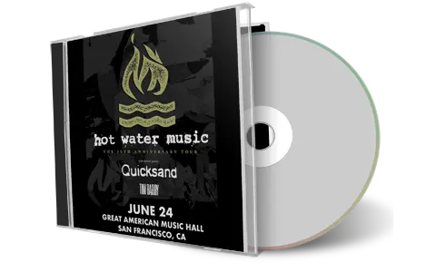 Front cover artwork of Hot Water Music 2024-06-24 CD San Francisco Audience