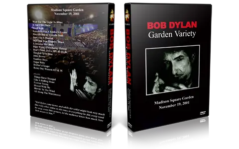 Artwork Cover of Bob Dylan 2001-11-19 DVD New York Audience