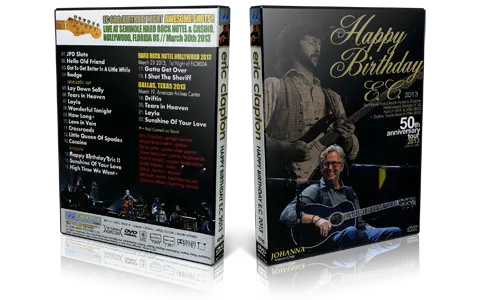 Artwork Cover of Eric Clapton 2013-03-30 DVD West Hollywood Audience