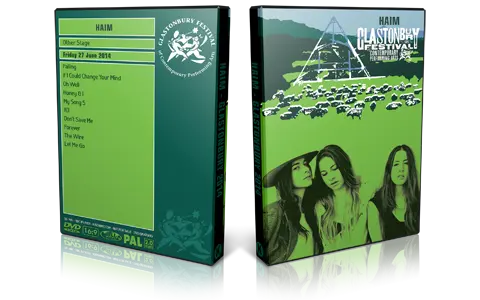 Artwork Cover of HAIM 2014-06-27 DVD Glastonbury Festival Proshot
