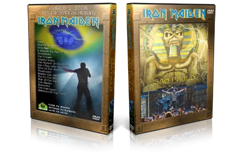 Artwork Cover of Iron Maiden 2008-03-02 DVD Sao Paulo Audience