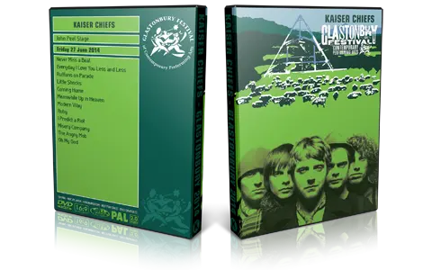 Artwork Cover of Kaiser Chiefs 2014-06-27 DVD Glastonbury Festival Proshot