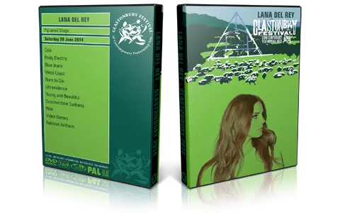Artwork Cover of Lana Del Rey 2014-06-28 DVD Glastonbury Festival Proshot