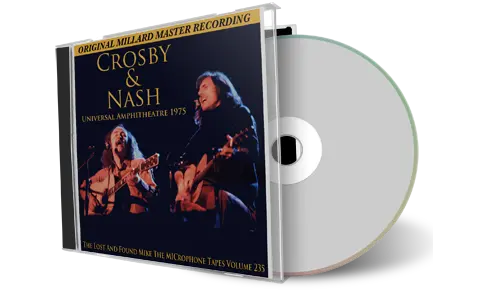 Front cover artwork of Crosby And Nash 1975-08-16 CD Los Angeles Audience