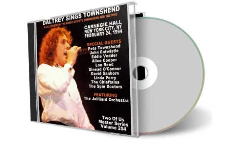 Front cover artwork of Daltrey Sings Townshend 1994-02-24 CD New York City Audience