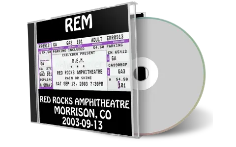 Front cover artwork of Rem 2003-09-13 CD Morrison Audience