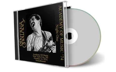 Front cover artwork of Carlos Santana 1974-10-11 CD New York City Soundboard