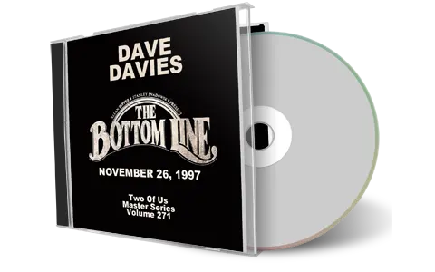 Front cover artwork of Dave Davies 1997-11-26 CD New York City Audience