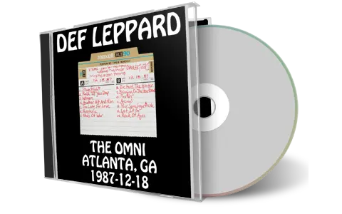 Front cover artwork of Def Leppard 1987-12-18 CD Atlanta Audience