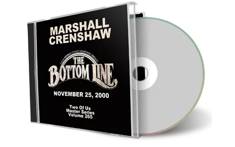 Front cover artwork of Marshall Crenshaw 2000-11-25 CD New York City Audience