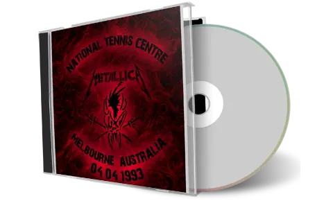 Front cover artwork of Metallica 1993-04-04 CD Melbourne Audience