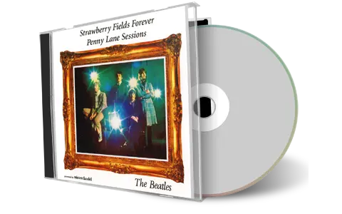 Front cover artwork of The Beatles Compilation CD Strawberry Fields Penny Lane Sessions Soundboard