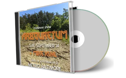 Front cover artwork of Arbouretum 2024-09-14 CD Baltimore Audience