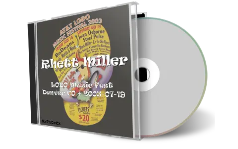 Front cover artwork of Rhett Miller 2003-07-19 CD Denver Audience