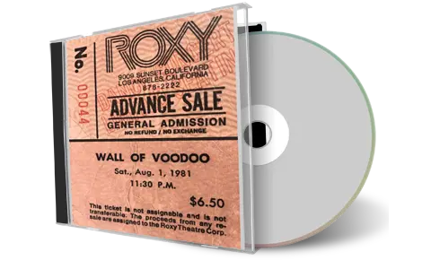 Front cover artwork of Wall Of Voodoo 1981-08-01 CD West Hollywood Audience