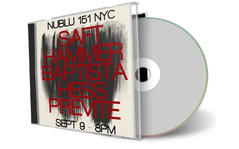 Front cover artwork of Jamie Saft 2019-09-09 CD New York Audience