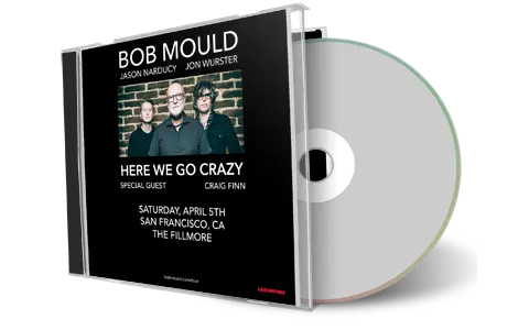 Front cover artwork of Bob Mould 2025-04-05 CD San Francisco Audience