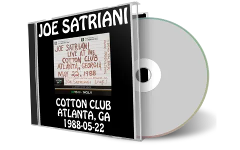 Front cover artwork of Joe Satriani 1988-05-22 CD Atlanta Soundboard