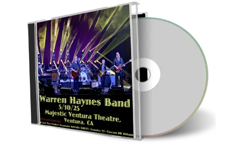 Front cover artwork of Warren Haynes Band 2025-05-10 CD Ventura Audience