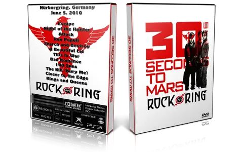 Artwork Cover of 30 Seconds To Mars 2010-06-05 DVD Rock Am Ring Proshot