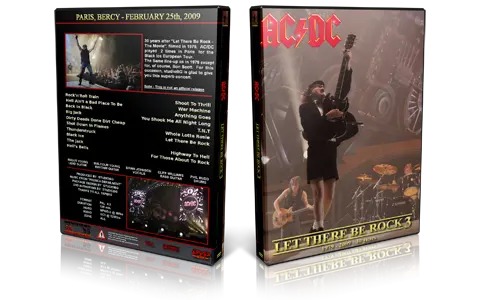 Artwork Cover of ACDC 2009-02-25 DVD Bercy Audience
