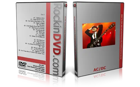 Artwork Cover of ACDC 2009-07-31 DVD East Rutherford Audience