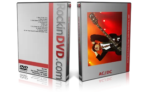 Artwork Cover of ACDC 2009-09-06 DVD San Diego Audience