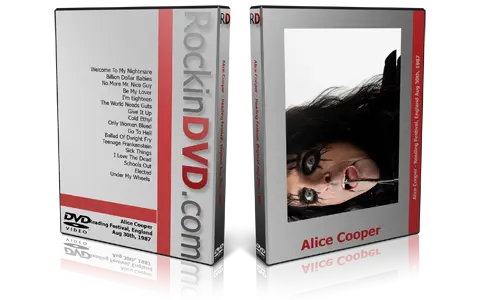 Artwork Cover of Alice Cooper 1987-08-30 DVD Reading Audience