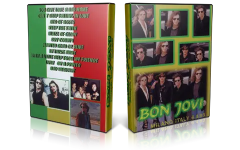 Artwork Cover of Bon Jovi 1993-04-06 DVD Milano Proshot