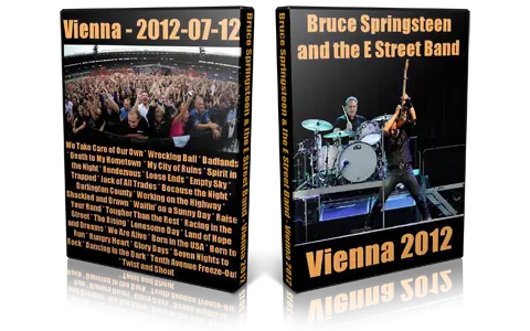 Artwork Cover of Bruce Springsteen 2012-07-12 DVD Vienna Audience