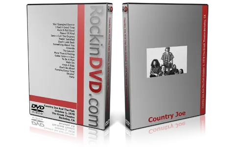 Artwork Cover of Country Joe And The Fish 1978-10-01 DVD Berkeley Proshot