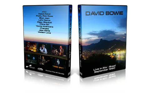 Artwork Cover of David Bowie Compilation DVD Live In Rio 1990 Proshot
