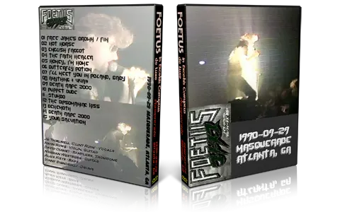 Artwork Cover of Foetus 1990-09-29 DVD Atlanta Audience