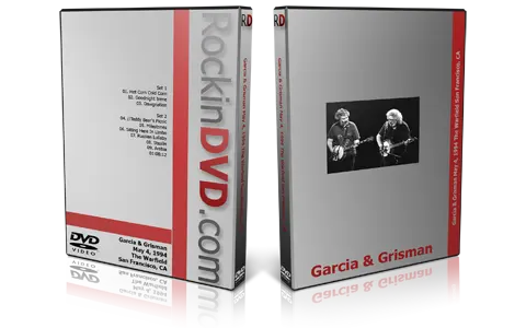 Artwork Cover of Garcia and Grisman 1994-05-04 DVD San Francisco Audience