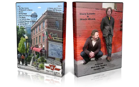 Artwork Cover of Gary Louris 2009-02-04 DVD Toronto Audience
