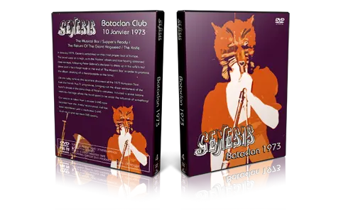 Artwork Cover of Genesis 1973-01-10 DVD Paris Proshot
