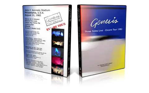 Artwork Cover of Genesis 1982-08-21 DVD Philadelphia Audience