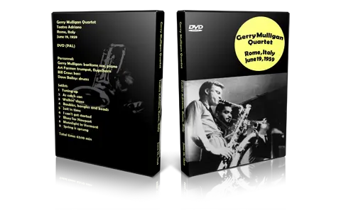 Artwork Cover of Gerry Mulligan Quartet 1959-06-19 DVD Rome Proshot