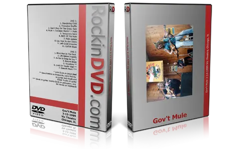 Artwork Cover of Govt Mule 1999-03-13 DVD Chicago Audience