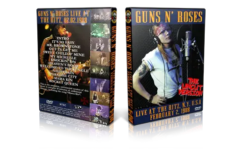 Artwork Cover of Guns N Roses 1988-02-02 DVD New York City Proshot
