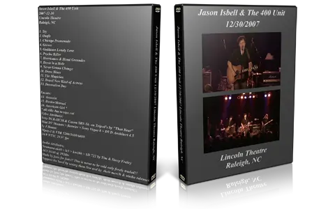 Artwork Cover of Jason Isbell 2007-12-30 DVD Raleigh Audience