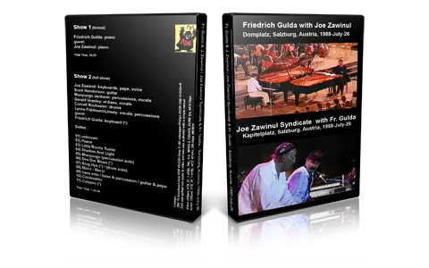 Artwork Cover of Joe Zawinul 1988-07-26 DVD Salzburg Proshot