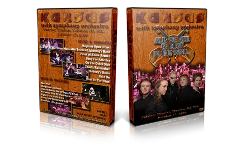 Artwork Cover of Kansas 2009-10-17 DVD Trenton Audience